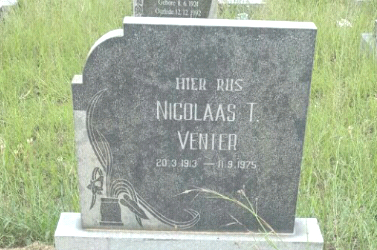 VENTER Nicolaas T. 1913-1975