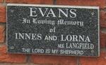 EVANS Lewis Innes  & Lorna Grace LANGFIELD
