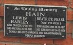 HAIN Lewis Harley 1913-1995 & Beatrice Pearl FILMER 1917-2004
