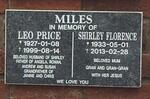 MILES Leo Price 1927-1999 & Shirley Florence  1933-2013