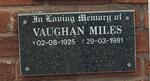 MILES Vaughan 1925-1981