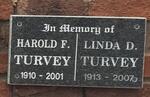 TURVEY Harold F. 1910-2001 & Linda D. 1913-2007