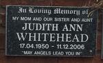 WHITEHEAD Judith Ann 1950-2006
