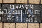 CLAASSEN Cornelius Pieter 1930-2009 :: CLAASSEN Cornelius Pieter Jnr 1961-2005