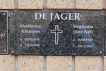 JAGER Marthinus Johannes, de 1934-2008 & Stephanie NEL 1935-2009
