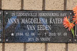 EEDEN Anna Magdelena Katerina, van 1934-2010