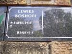 BOSHOFF Lewies 1935-