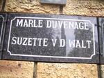 DUVENAGE Marle :: V.D. WALT Suzette