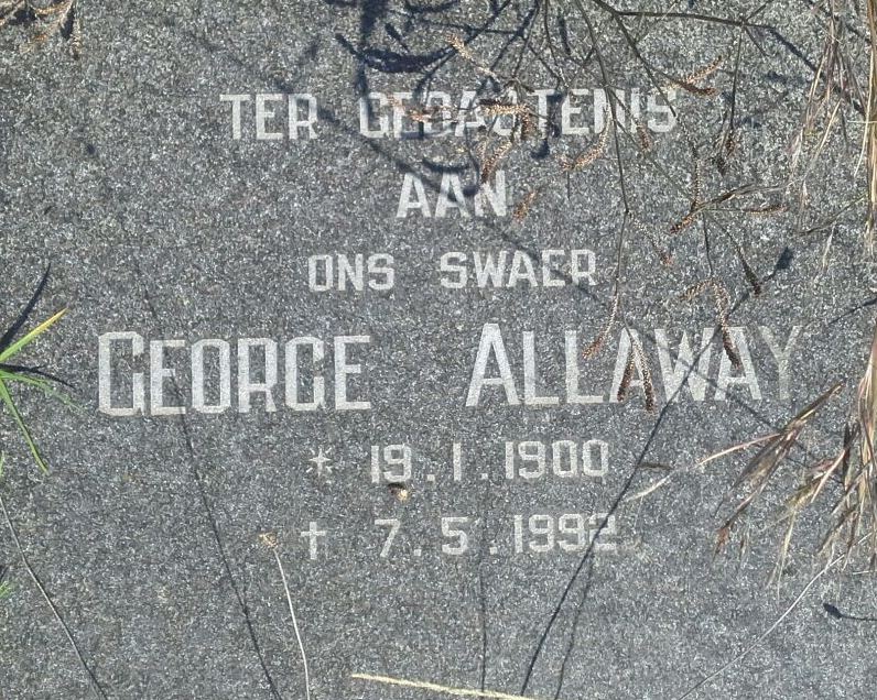 ALLAWAY George 1900-1992