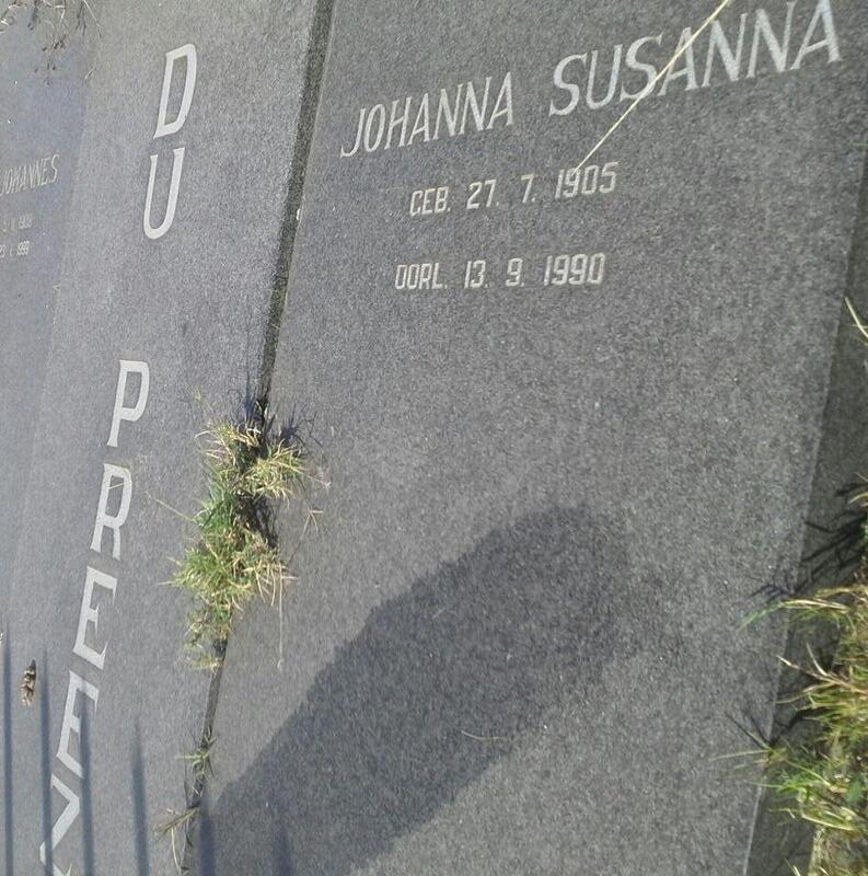 PREEZ Johanna Susanna, du 1905-1990