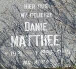 MATTHEE Danie 1921-1990