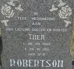 ROBERTSON Thea 1965-1991