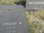 WASSERMAN Johann W. 1907-1990 & Daleen 1913-2007