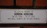 HOSKING Gordon 1929-2007