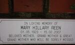 REEN Mary Hillary 1923-2007
