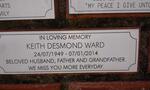 WARD Keith Desmond 1949-2014