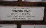 STEAD Winifred 1914-2009