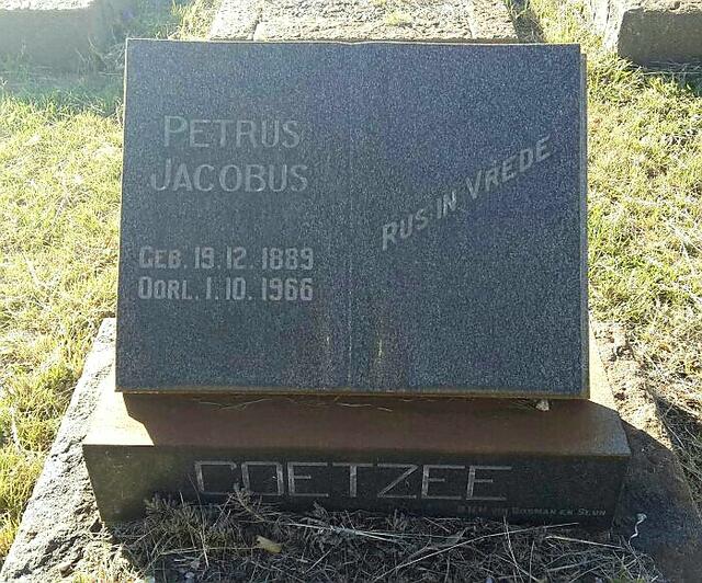 COETZEE Petrus Jacobus 1889-1966