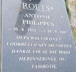 ROETS Antonie Philippus 1931-2007