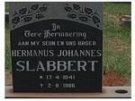 SLABBERT Hermanus Johannes 1941-1986