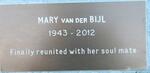 BIJL Mary, van der 1943-2012