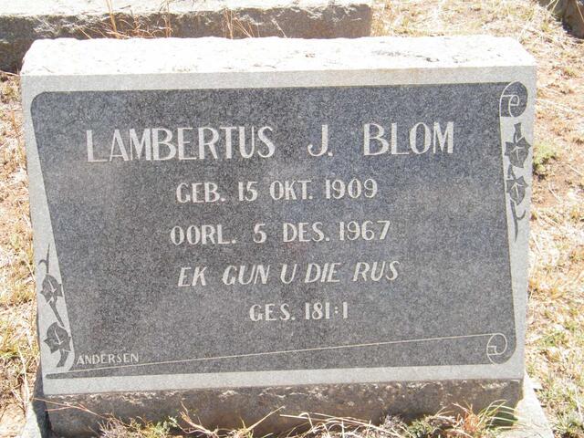 BLOM Lambertus J. 1909-1967
