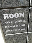 HOON Anna 1930-2012