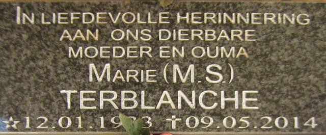 TERBLANCHE M.S. 19?3-2014