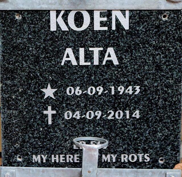 KOEN Alta 1943-2014
