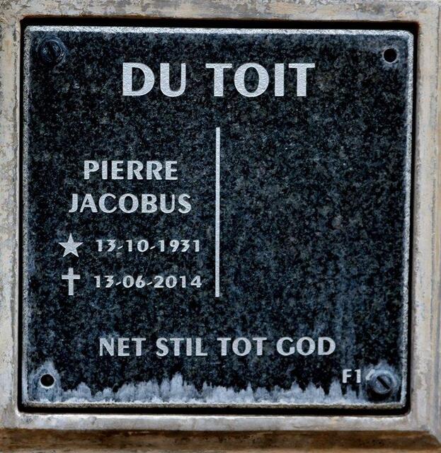 TOIT Pierre Jacobus, du 1931-2014