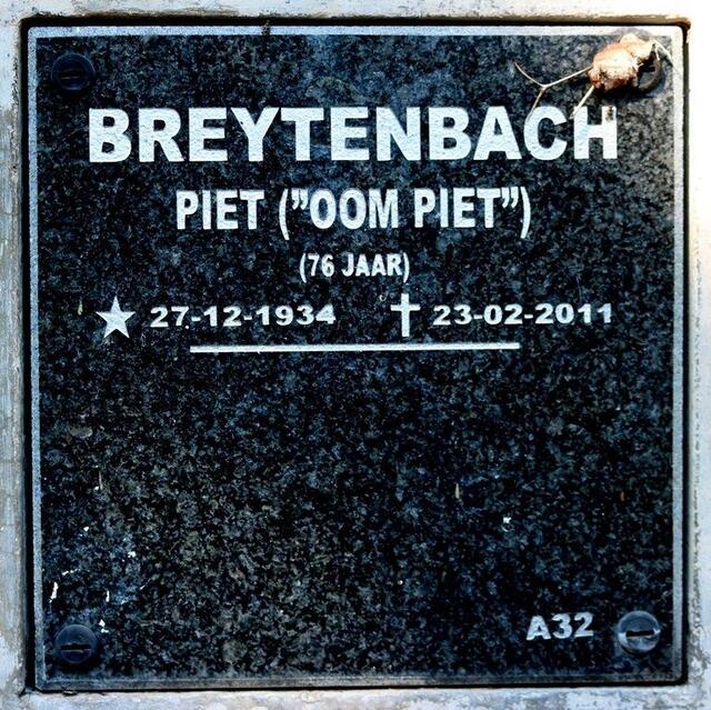 BREYTENBACH Piet 1934-2011