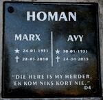 HOMAN Marx 1931-2010 & Avy 1931-2015