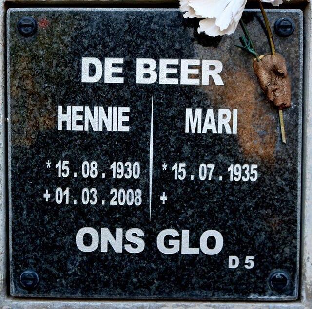 BEER Hennie, de 1930-2008 & Mari 1935-
