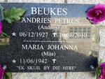BEUKES Andries Petrus 1927-2010 & Maria Johanna 1942-