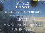 STALS Ernst 1930-2015 & Lettie 1935-2012