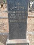 MILLER William Henry 1912-1927
