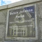 HORAK Betsie Johanna 1931-2015