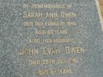 OWEN John Evan -1946 & Sarah Ann -1946