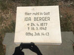 BERGER Ida 1877-1942