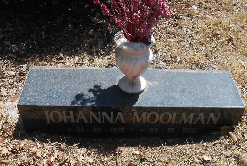 MOOLMAN Johanna 1915-2010