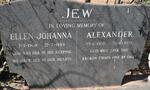 JEW Alexander 1907-1973 & Ellen Johanna 1908-1989