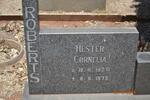 ROBERTS Hester Cornelia 1927-1975