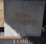 LUBBE Joe 1906-1980