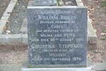 RIDLEY William -1966 & Christina Stephanie -1970