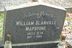MAPSTONE William Glanville 1887-1984