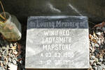 MAPSTONE Winifred Ladysmith 1900-1995