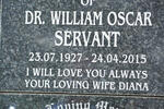 SERVANT William Oscar 1927-2015