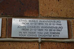 WANNENBURG John Charles 1889-1967 & Ethel Mable 1890-1966