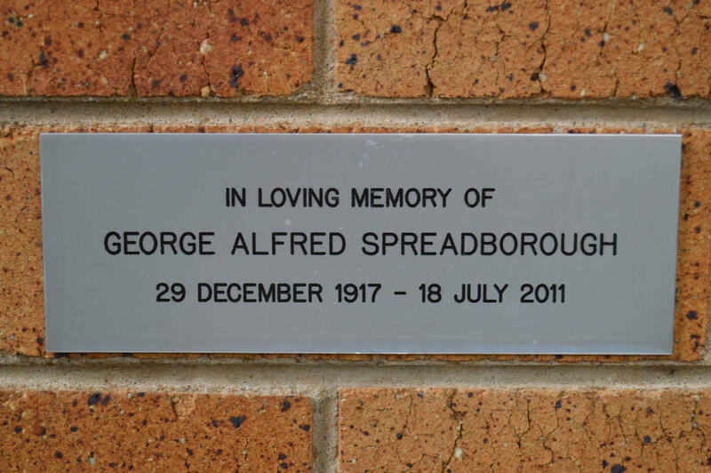 SPREADBOROUGH George Alfred 1917-2011