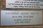WATTS Raymond Henry 1919-1998